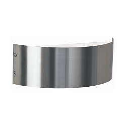 Udend�rs V�glampe Type nr. 61422, 2-sidet, IP44, halv rund, bredde 29.5cm, R7s QT-DE12 maks. 60W, rustfrit st�l / Opalglas