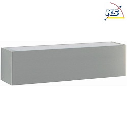 LED Outdoor Wall luminaire Type No. 6166, 2-sided, square, IP44, width 40cm, 2x 9.6W 3000K 720lm, stainless steel / glass