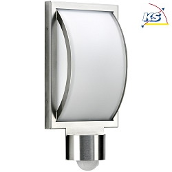 LED Outdoor Wall luminaire Type No. 6390 with motion detector (Type No. 6391), flat / convex, IP44, 10W 3000 900lm