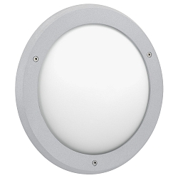 Udend�rs wall luminaire TYPE NO 6419 IP44, opal, s�lv d�mpbar