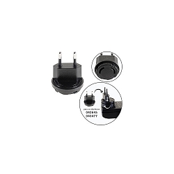 adapter DRIVER SOCKET FOR ARD-040645 / EU-PLUG aftagelig, uden oplader, sort