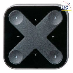 bluetooth wall controller CASAMBI XPRESS 8-fold, programmable, battery-powered, black