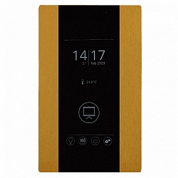bluetooth wall controller CASAMBI ARCA-ACE BT24 surface-mounted version, programmable, gold matt