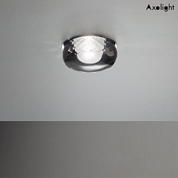 Recessed LED luminaire FA FAIRY, 6.2W, 2700K, 565lm, IP20, chrome, grey glass