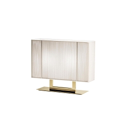 Bordlampe LT CLAVIUS P E14 IP20, guld, sandy d�mpbar