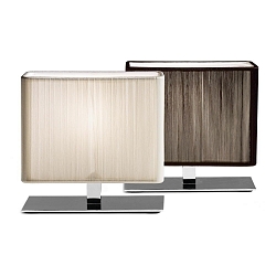 Bordlampe LT CLAVIUS XP E14 IP20, chrom, sandy d�mpbar