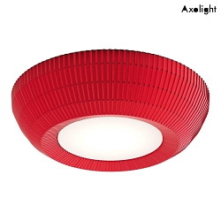 Loftlampe BELL 060 E27 IP20, rød dæmpbar