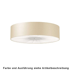 Loftlampe PL SKIN 100 med d�ksel E27 IP20, beige, hvid d�mpbar
