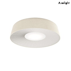 Loftlampe PL VELVET 100 E27 IP20, beige, hvid dmpbar
