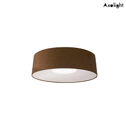 Loftlampe PL VELVET 100 E27 IP20, brun, hvid dmpbar