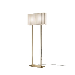 Standerlampe PT CLAVIUS E27 IP20, guld, sandy d�mpbar