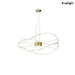 LED pendant luminaire SP HOOPS 2, up / down, 34W, 3000K, 2660lm, IP20, gold