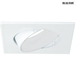 Blulaxa Indbygningsramme til LED Reflektor Udskring: 68 mm, firkantet, justerbar, inkl. 1x GU10 fatning, hvid
