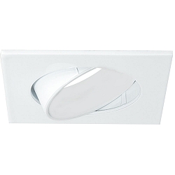 Blulaxa Indbygningsramme til LED Reflektor Udsk�ring: 68 mm, firkantet, justerbar, inkl. 1x GU10 fatning
