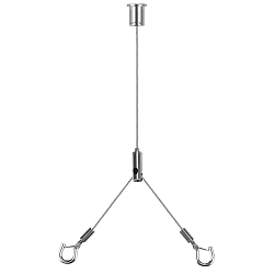 Blulaxa Y-Wireoph�ng til LED Panel 29.5x29.5cm / 62x62cm / 29.5x119.5cm