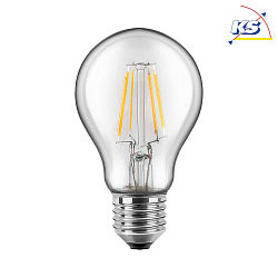 LED Filament lamp pear shaped E27, 12W, 1521lm, 2700K warmwhite, 300, glass clear