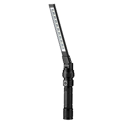 Arbejdslampe omskiftelig IPX4, sort d�mpbar