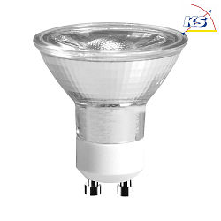 BLULAXA LED Reflector lamp, GU10, 4W 2700K 345lm 36, warmwhite, halogen optics, silver
