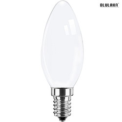 Blulaxa LED Filament Lyskilde kerteformet, E14, 4.5W 6000K 470lm 300, Glas klar