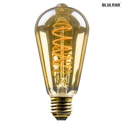 LED Lamp ST64, 5W, E27, 250lm, 1800K, glass gold VBS