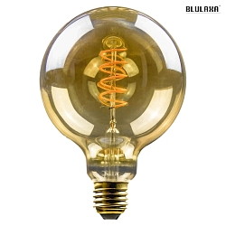 LED Lamp Globe G125, 5W, E27, 250lm, 1800K, glass gold VBS