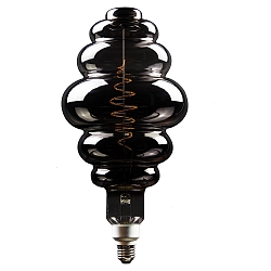 LED Lyskilde Honningkurv, 8,5W, E27, 200lm, 1800K, glas smoky CRO, 395 x 200 mm