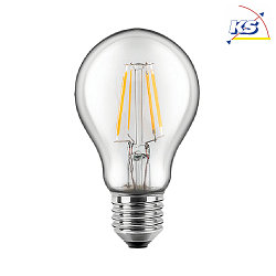 LED Lamp pear shape, 4,5W (40W), E27, 470lm, 2700K, glass clear