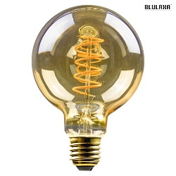 LED Lamp Globe G95, 5W, E27, 250lm, 1800K, glass gold VBS