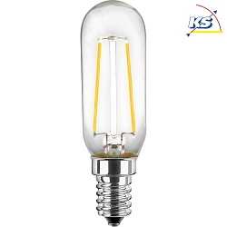 LED Tube lamp T25, 2,5W, E14, 250lm, 2700K, glass clear