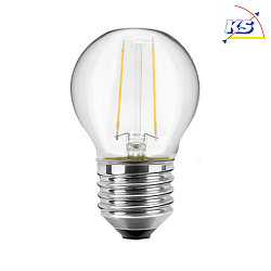 LED Lamp drop G45, 2,5W (25W), E27, 250lm, 2700K, glass clear