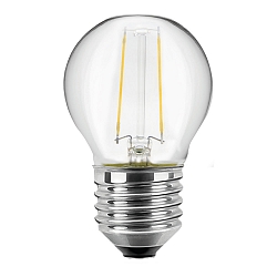 LED Lyskilde dr�beformet G45, 2,5W (25W), E27, 250lm, 2700K, glas klar