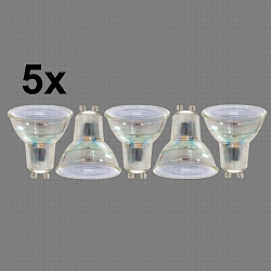 Reflektorp�re GU10 s�t med 5 GU10 4W 345lm 2700K 36� CRI > 80 