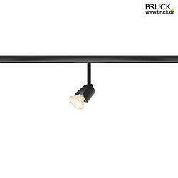 2-phase spot SCOBO SPOT II GU10 ALL-IN GU10 IP20, black, lacquered dimmable