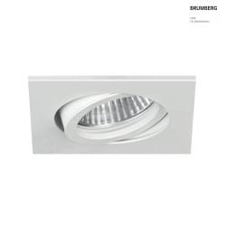 recessed luminaire swivelling, square GX5,3 IP20, white dimmable