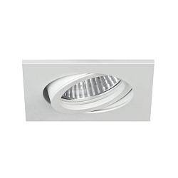 recessed spotlight TIRREL-R GX5.3 / MR16 swivelling, square GX5,3 IP20, white matt dimmable