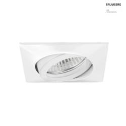 recessed luminaire swivelling, square GX5,3 IP20, white dimmable
