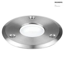 floor recessed luminaire, stainless steel dimmable