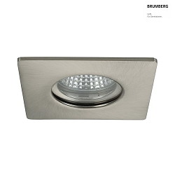recessed luminaire GX 5,3 IP65, nickel, transparent dimmable 35W