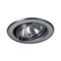 Downlight FALITO GZ10 rund, svingbar GU10 IP20, rustfrit st�l mat d�mpbar
