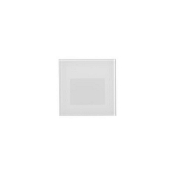 Recessed LED socket luminaire WALL KIT68 with partial cover, IP20, square, 7.8x7.8cm, 230V, 1.5W 3000K 35lm, CRi >90