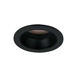 Indbygnings loftlampe ALTERO-R rund, direkte IP44, sort d�mpbar