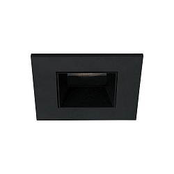 Indbygnings loftlampe ALTERO-S firkantet, direkte IP44, sort d�mpbar