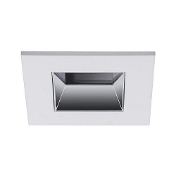 Indbygnings loftlampe ALTERO-S firkantet, direkte IP44, chrom, hvid d�mpbar