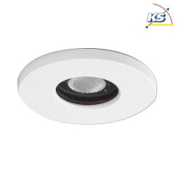 Outdoor LED light point, IP65,  3.7cm, Plug&Play 700mA, 3W 300K 120lm 45, structured white