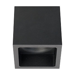 Downlight firkantet IP20, sort 