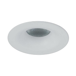 LED light point with funnel cover, IP44, � 5cm, Plug&Play 350mA, 3.3W 3000K 160lm 32�, white