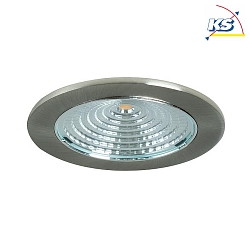 Recessed LED downlight for furniture + wood, IP20,  6.8cm, Plug&Play 350mA, 3W 3000K 300lm 150, glossy alu