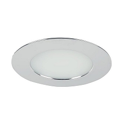 Downlight rund, indbygget version IP20, chrom d�mpbar