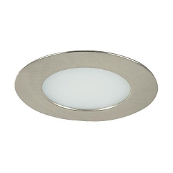 Downlight rund, indbygget version IP44, nikkel mat d�mpbar