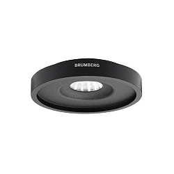 Downlight TUBIC rund, indbygget version, direkte / indirekte IP20, sort mat d�mpbar